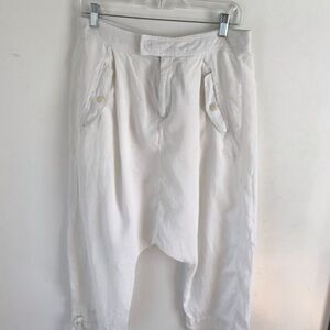 Burning Torch Drop Crotch Pants